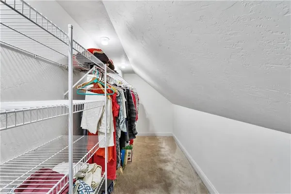 a view of a walk in closet