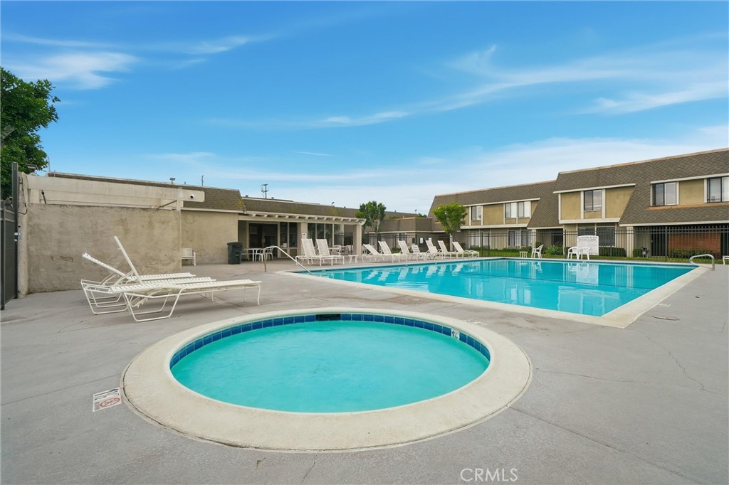 904 Cornwall Drive Anaheim, CA 92804 - Photo 31 of 41 a view of a house with swimming pool and sitting area