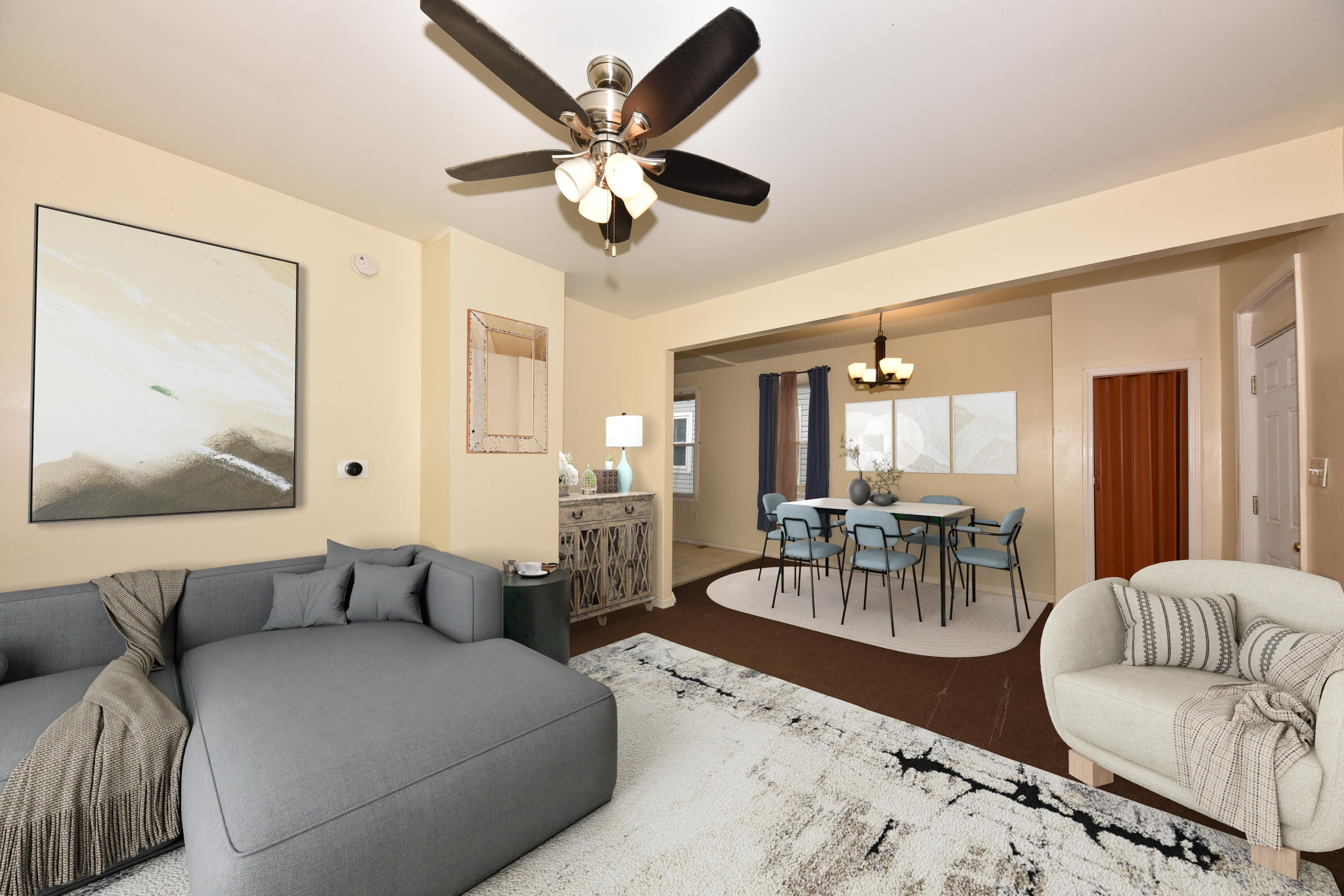 1856 North 24th Place Milwaukee, WI 53205 - Photo 2 of 29 Digitally Staged Living Room
