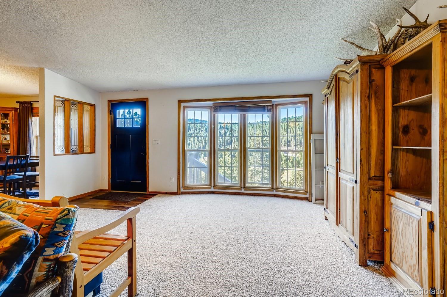 487 North Random Road Bailey, CO 80421 - Photo 5 of 28 a view of livingroom with furniture and staircase