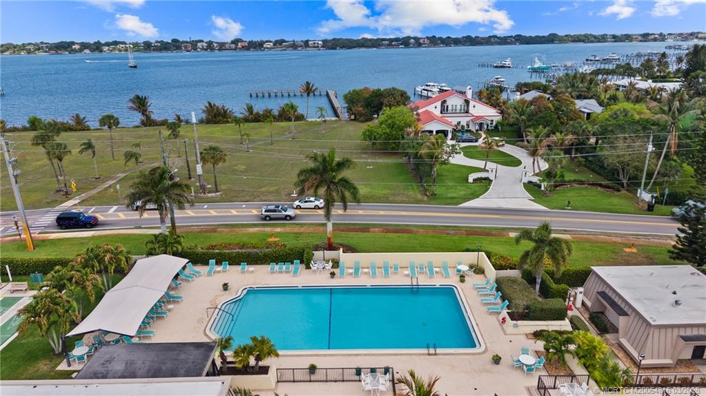 3160 Southeast Gran Via Way Stuart, FL 34996 - Photo 32 of 43 an aerial view of a houses with outdoor space