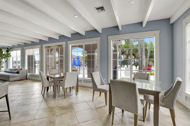 a view of a lake with house