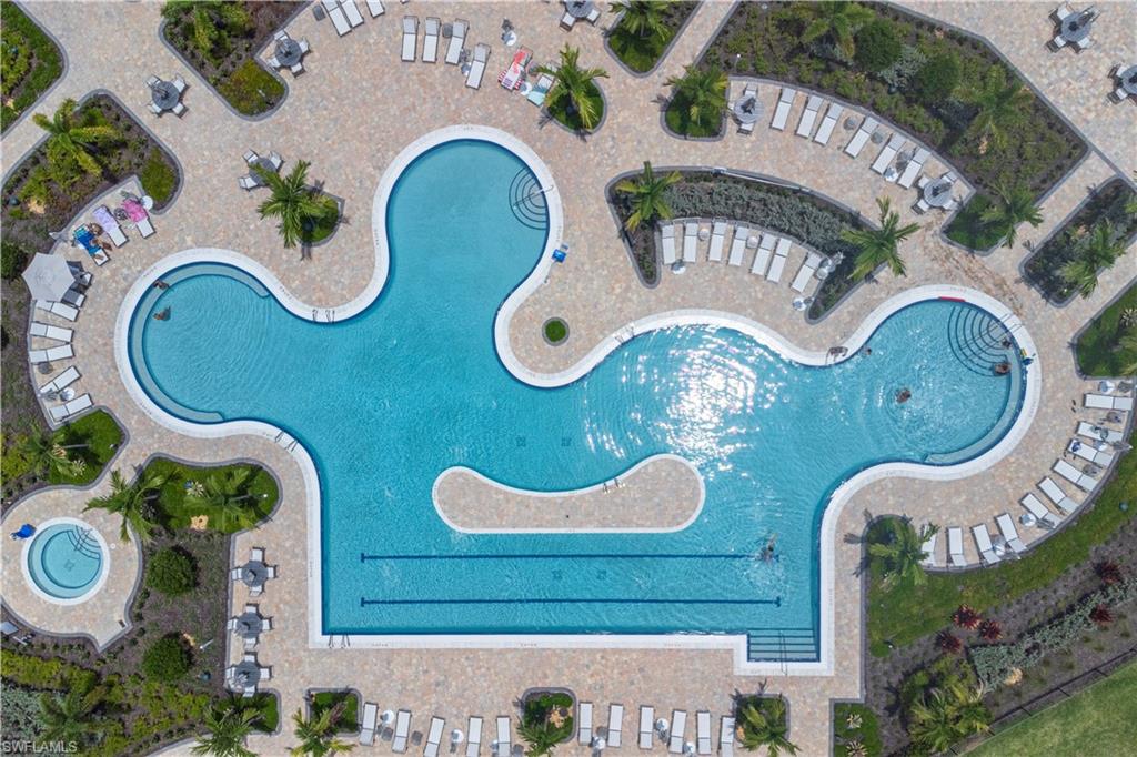 2104 Freemont Way Naples, FL 34119 - Photo 23 of 27 Large aerial view of pool including spa