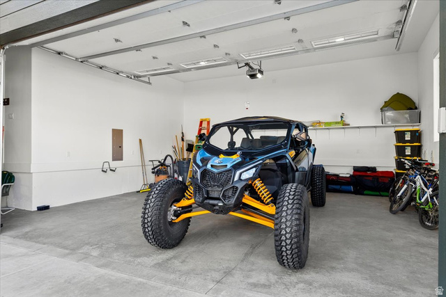 1210 East Bristle Cone Road Pine Valley, UT 84781 - Photo 30 of 54 Double-car garage bay with Can-Am ATV
