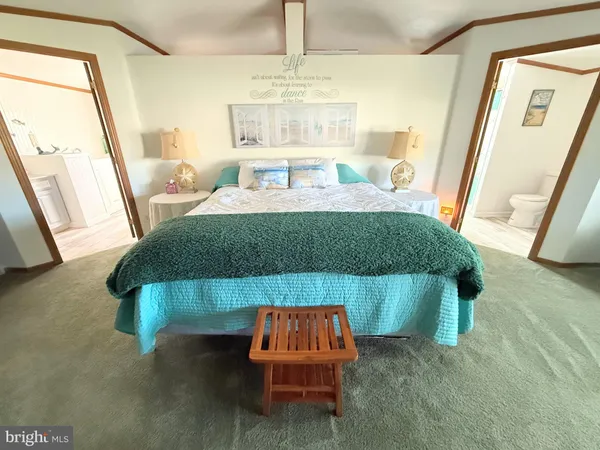 a living room with a bed furniture flat screen tv and a fireplace