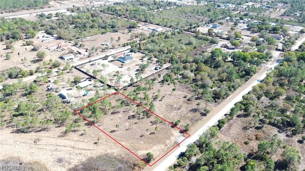 a view of a city with lush green space