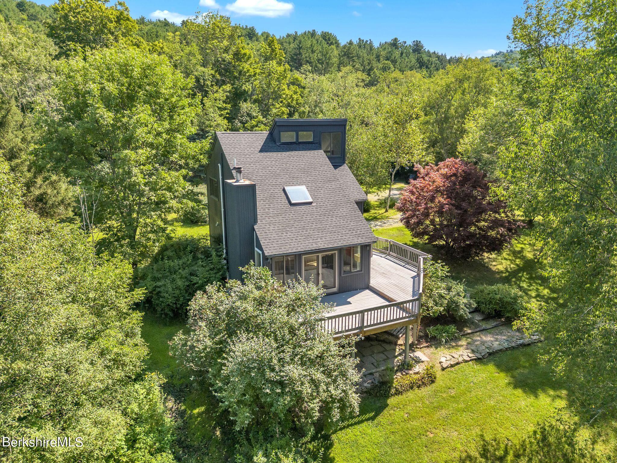21 Sandisfield Road Sandisfield, MA 01255 - Photo 4 of 65 aerial view of a house with a garden