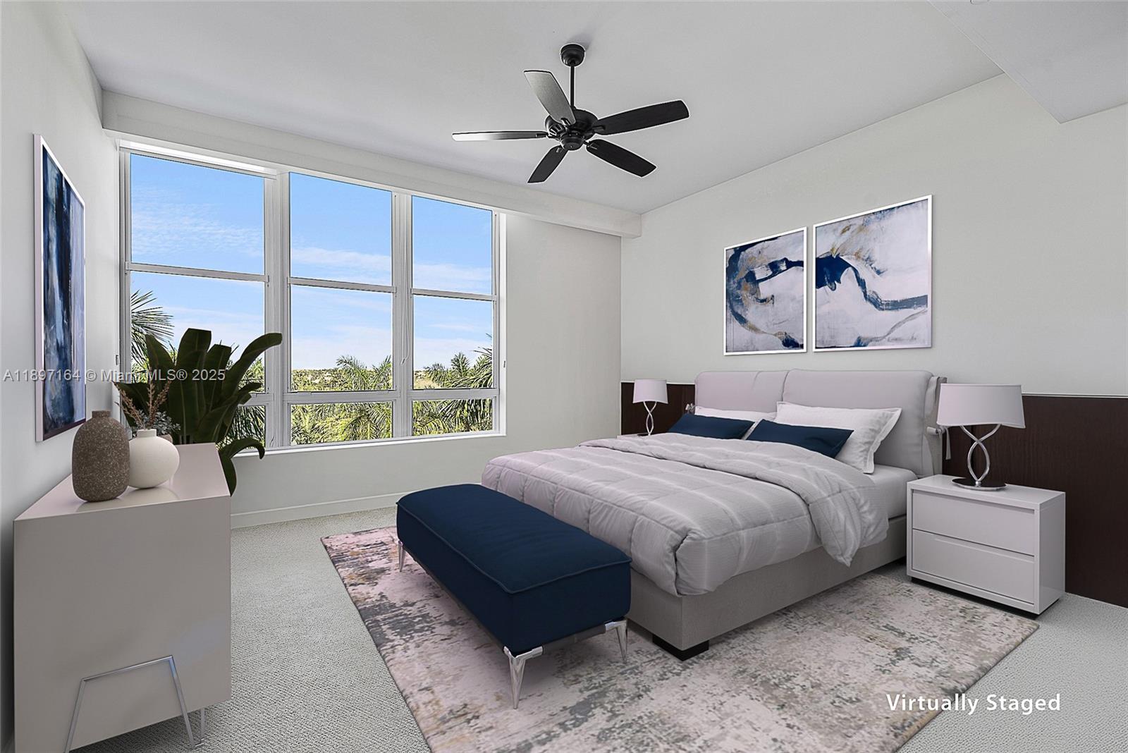 2720 Donald Ross Road, Unit 406 Palm Beach Gardens, FL 33410 - Photo 16 of 35 a bed room with a bed and a large window