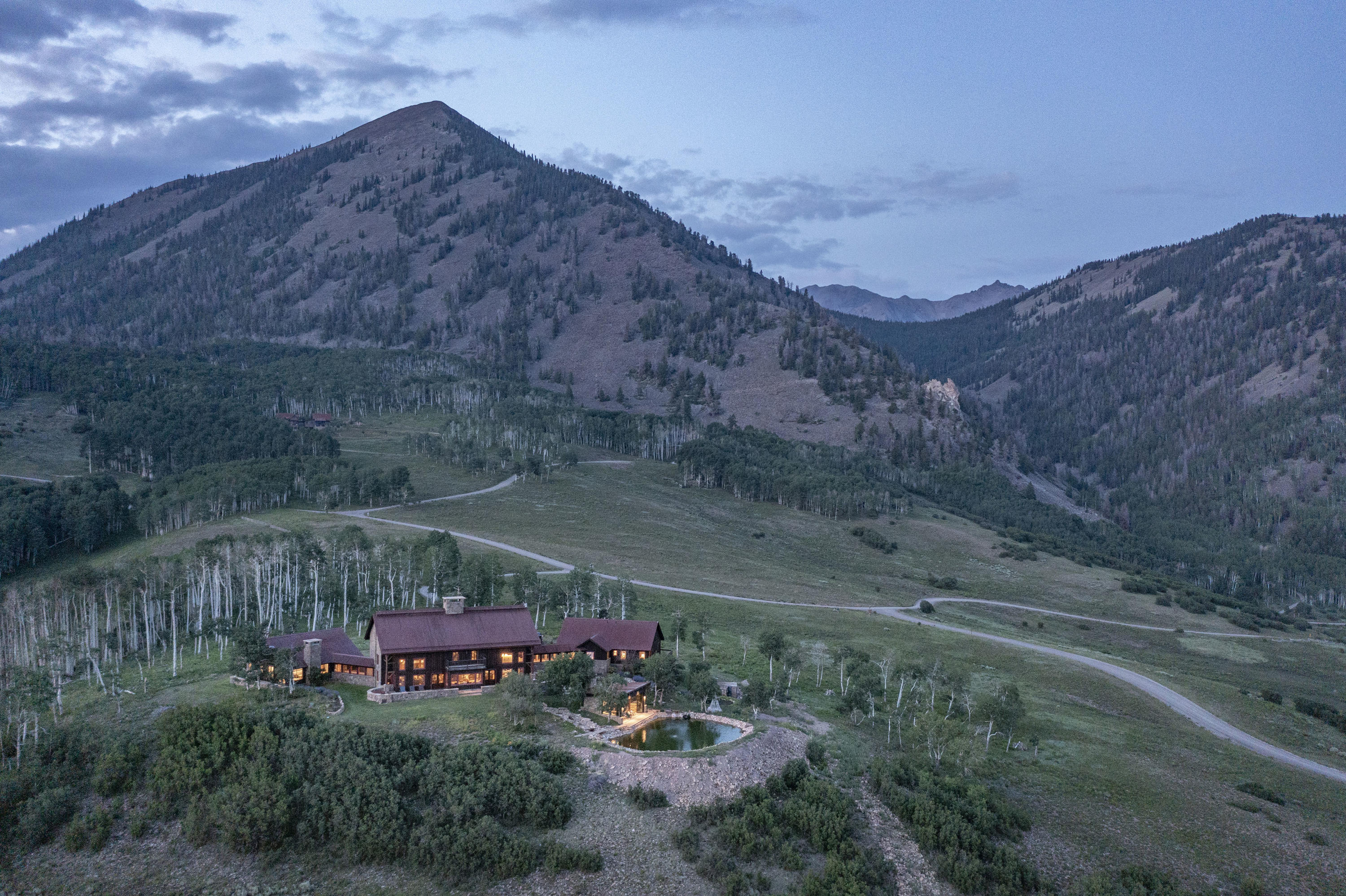 7039 Last Dollar Road Telluride, CO 81435 - Photo 40 of 52 a aerial view of a house with mountain view
