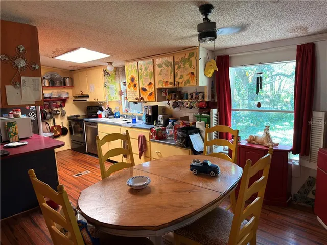 a room with gym equipment and a window