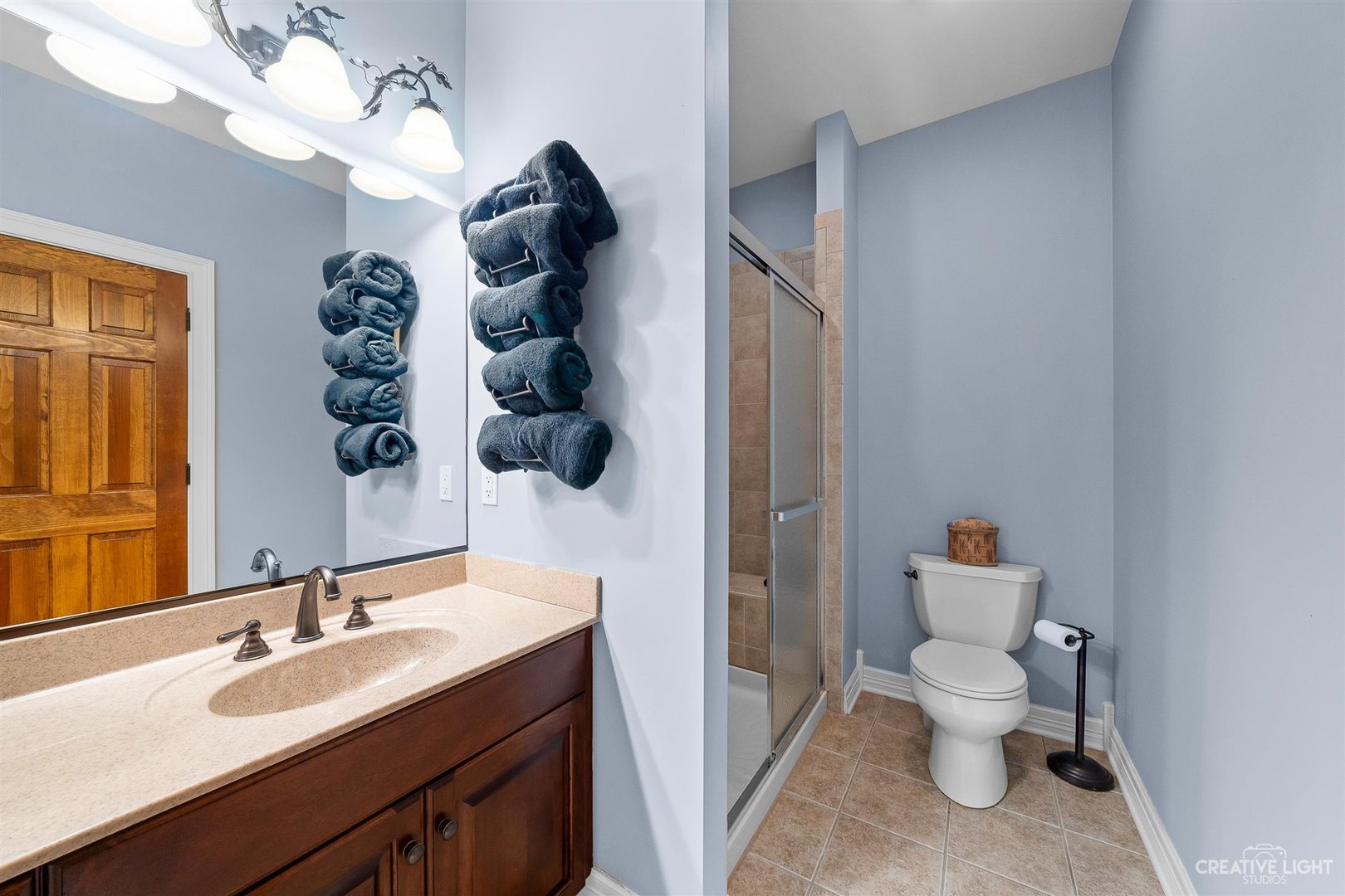3509 Ridge Pointe Drive Geneva, IL 60134 - Photo 18 of 39 a bathroom with a sink a toilet and a mirror