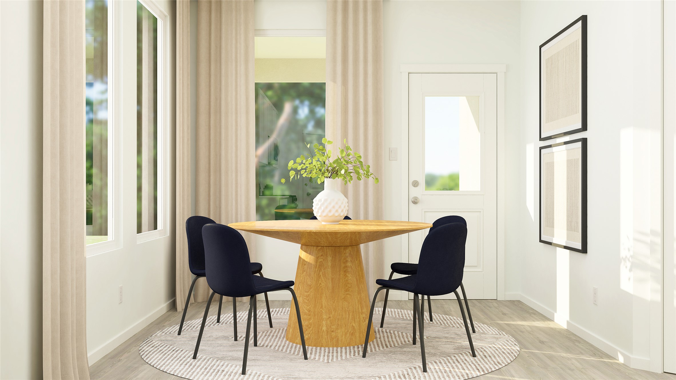17919 Nashville Warbler Road Pflugerville, TX 78660 - Photo 10 of 24 a view of a dining room with furniture and a window
