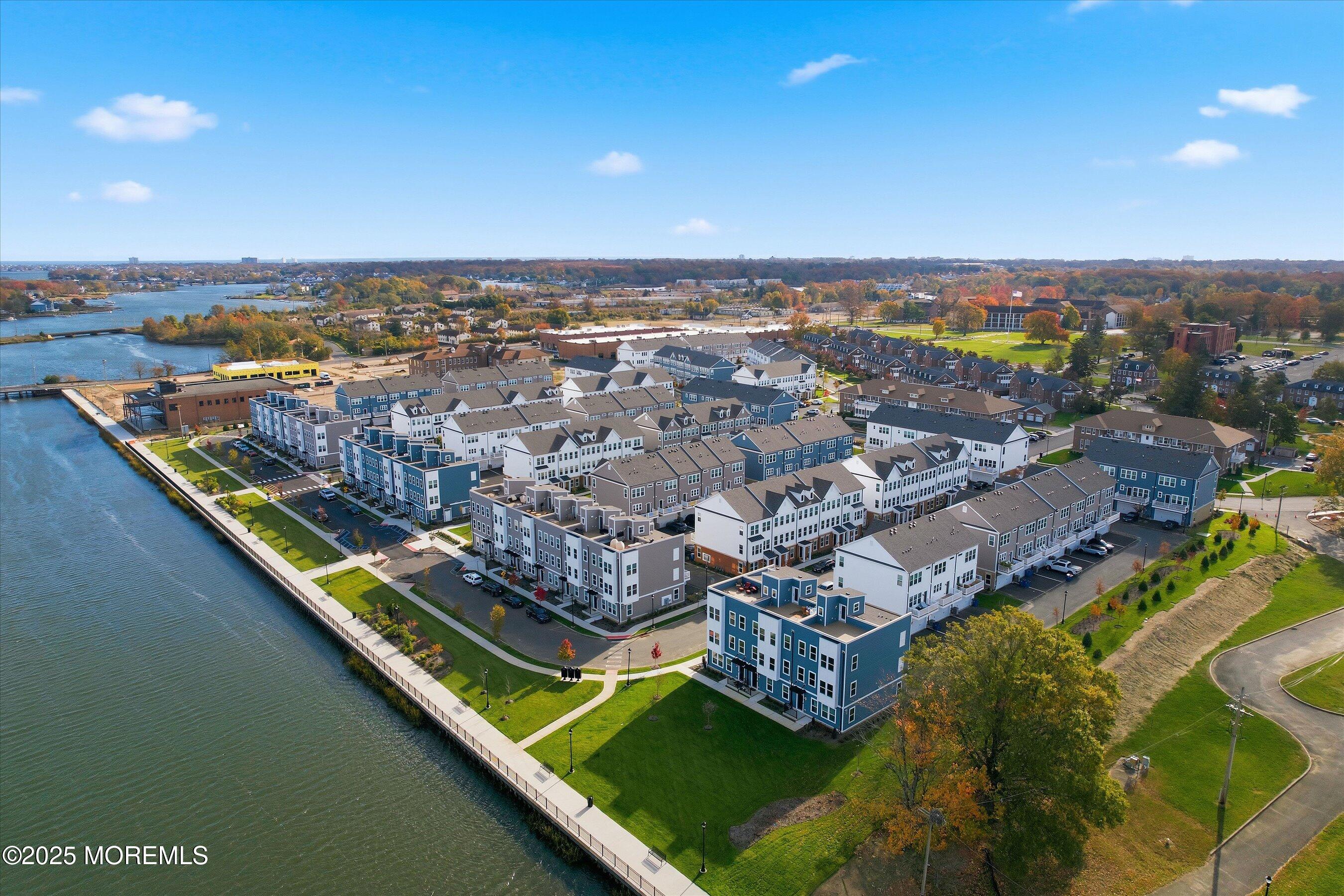12 Barton Avenue Oceanport, NJ 07757 - Photo 2 of 22 an aerial view of residential houses with outdoor space and river