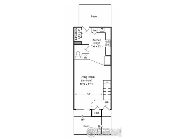 a picture of a floor plan