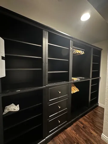 a view of walk in closet