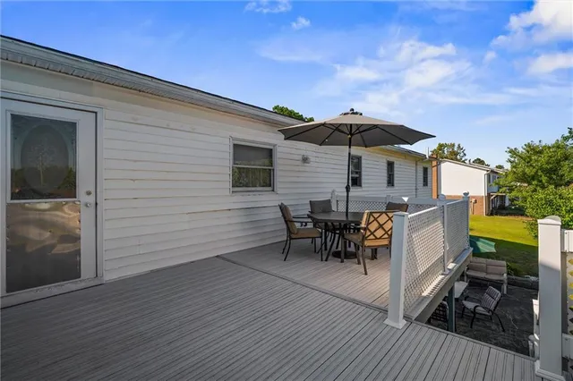 a view of a terrace with chairs