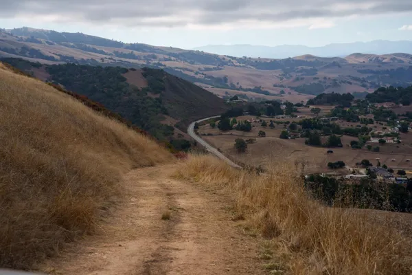 a view of a mountain in the distance
