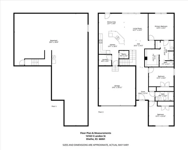 $394,900 | 14163 South Landon Street, Olathe, KS 66061