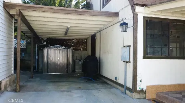 a view of a porch