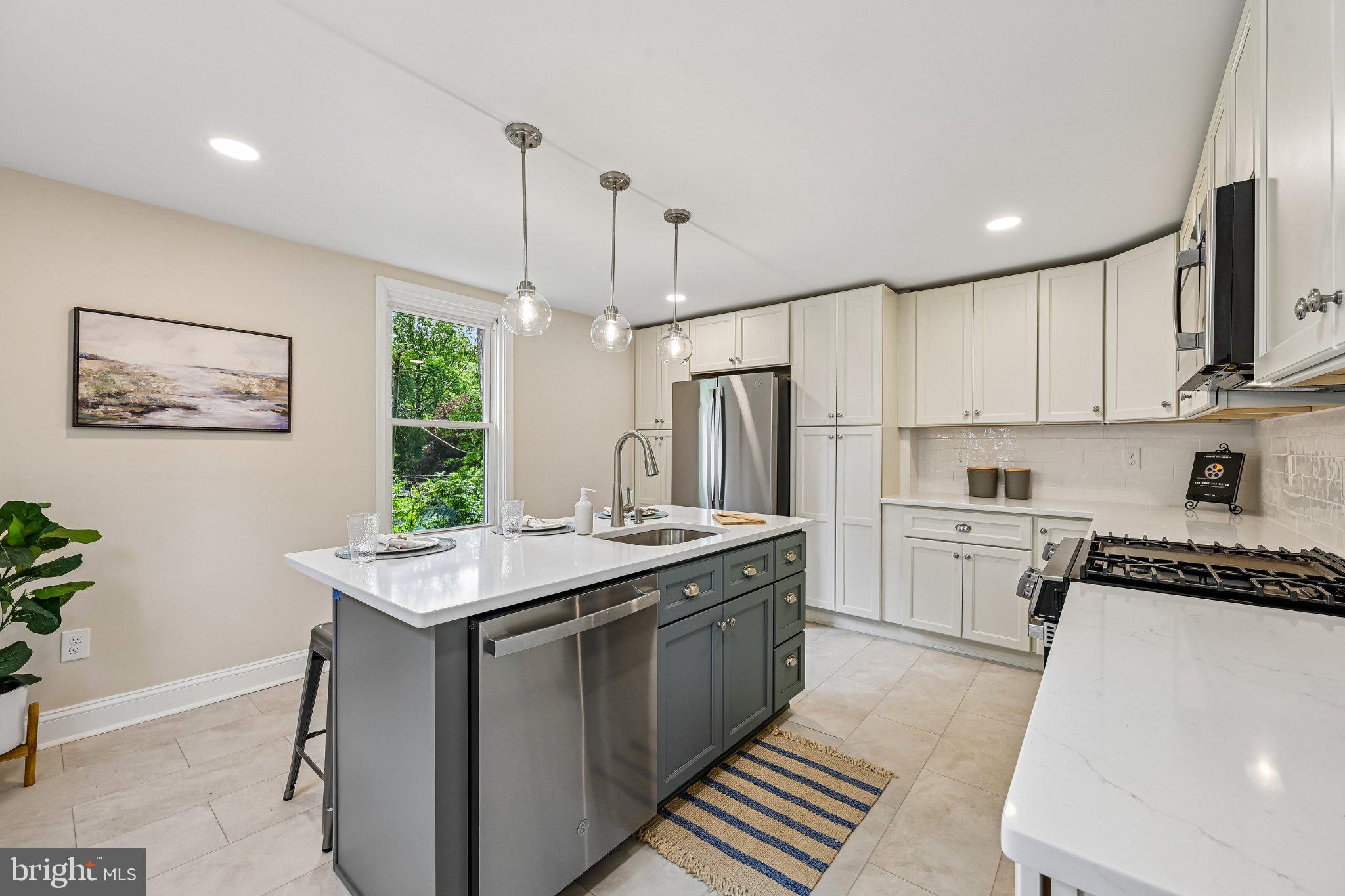 5714 Rusk Avenue Baltimore, MD 21215 - Photo 12 of 51 Modern kitchen with stylish finishes.