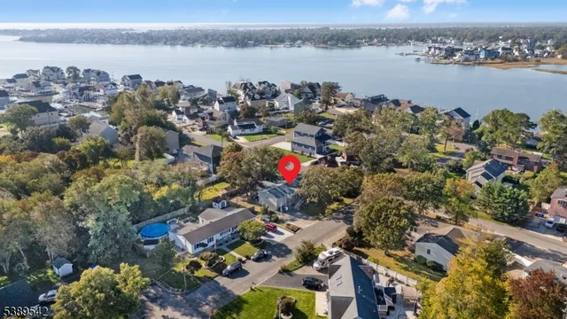 a aerial view of a city