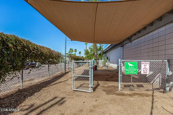 a view of a chairs and table in the back yard