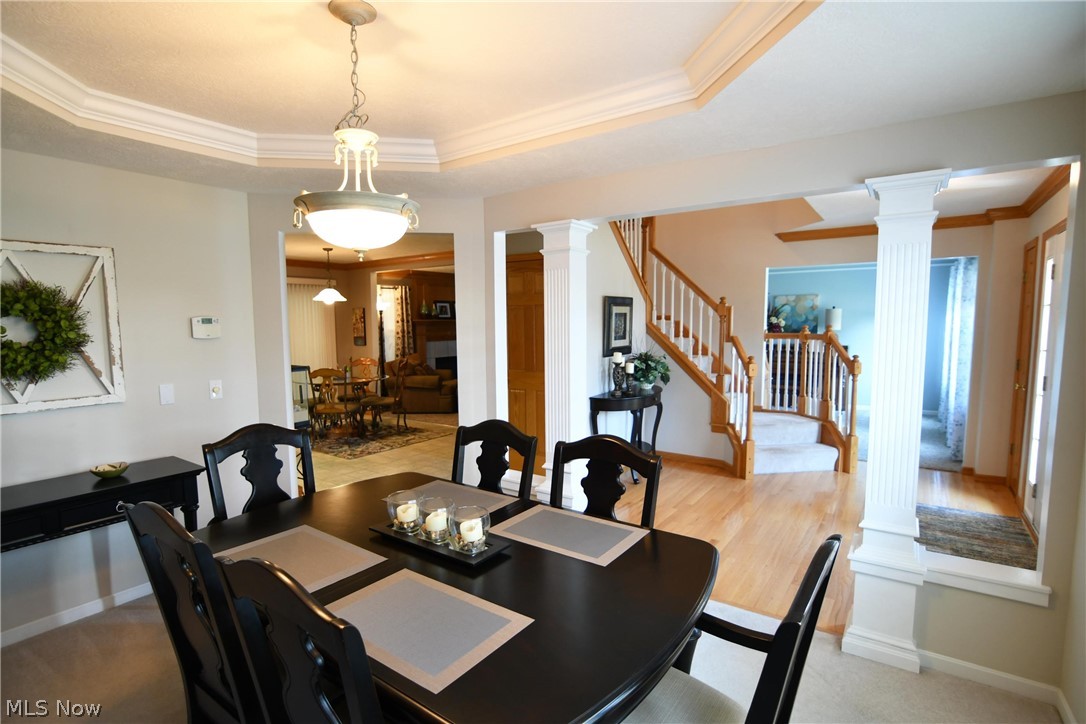 1356 Walnut Ridge Drive Uniontown, OH 44685 - Photo 17 of 35 Another view of Formal Dining Room with decorative pillars!