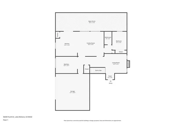 a view of a patio with a table and chairs under an umbrella