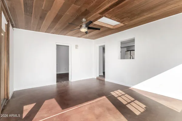 a view of an empty room