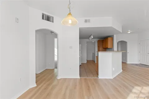 a view interior of the house and kitchen view