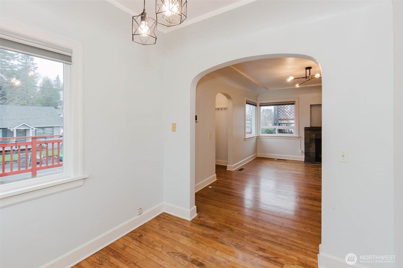 1908 Snyder Avenue Bremerton, WA 98312 - Photo 16 of 35 a view of a hallway view with wooden floor and staircase