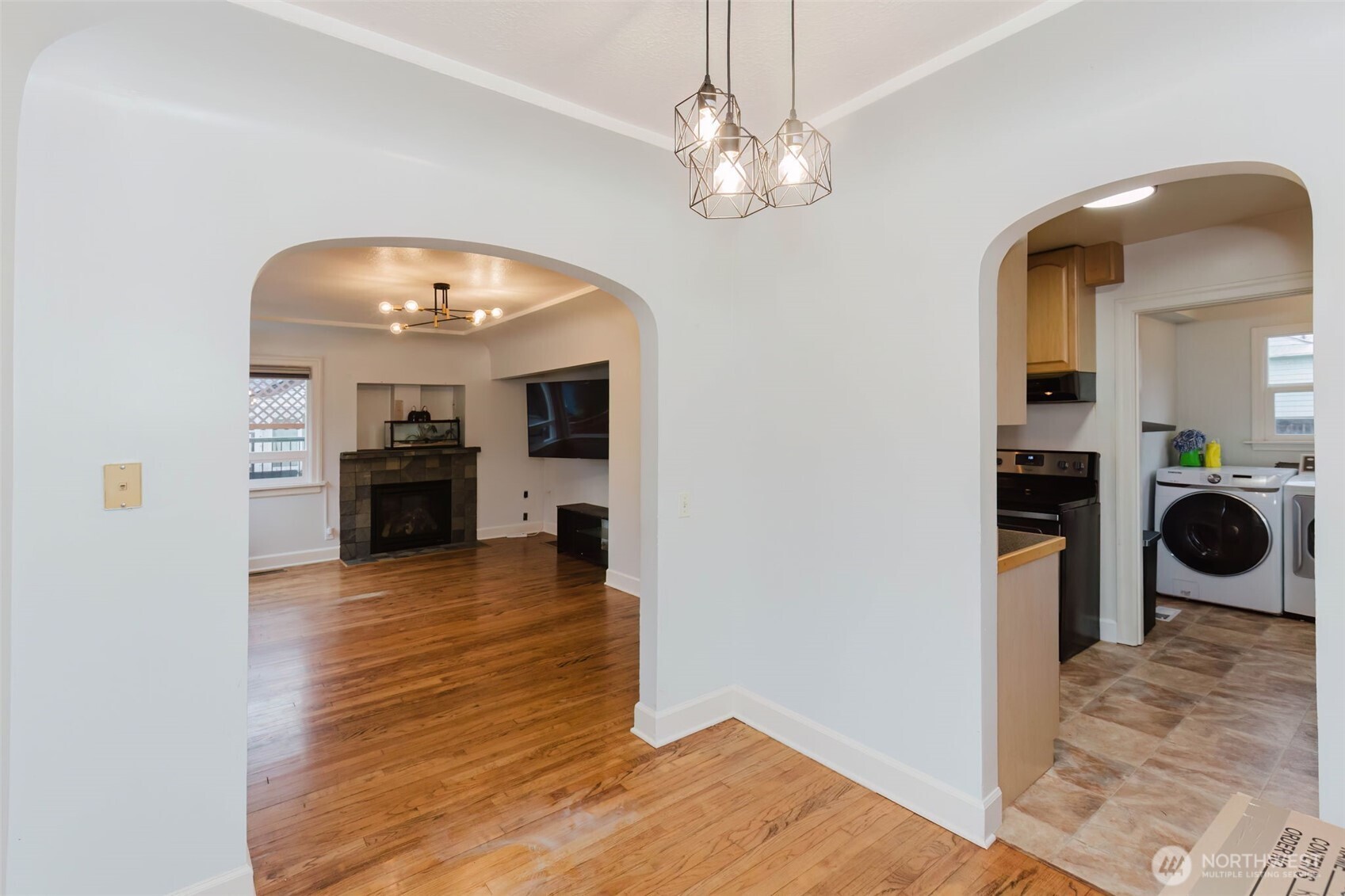 1908 Snyder Avenue Bremerton, WA 98312 - Photo 18 of 35 a view of kitchen and kitchen with wooden floor