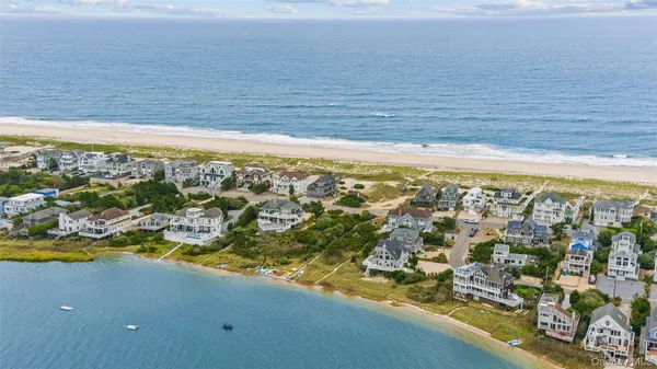 a view of an ocean and beach