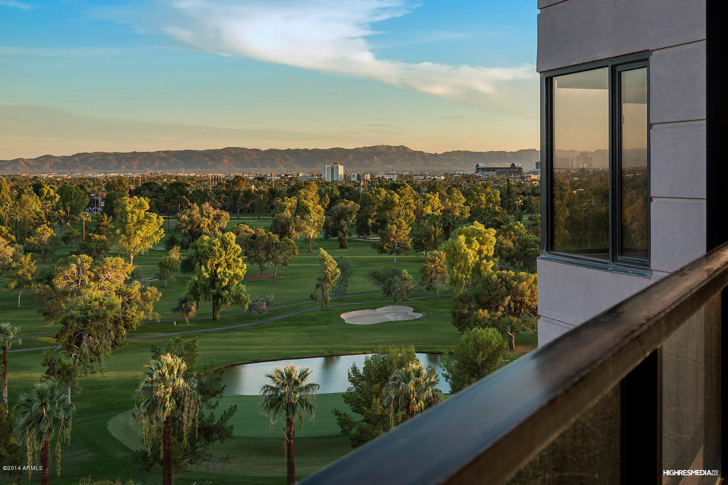 1040 East Osborn Road, Unit 902 Phoenix, AZ 85014 - Photo 6 of 24 Balcony Views of Phoenix Country Club