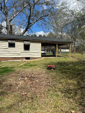 a backyard of a house