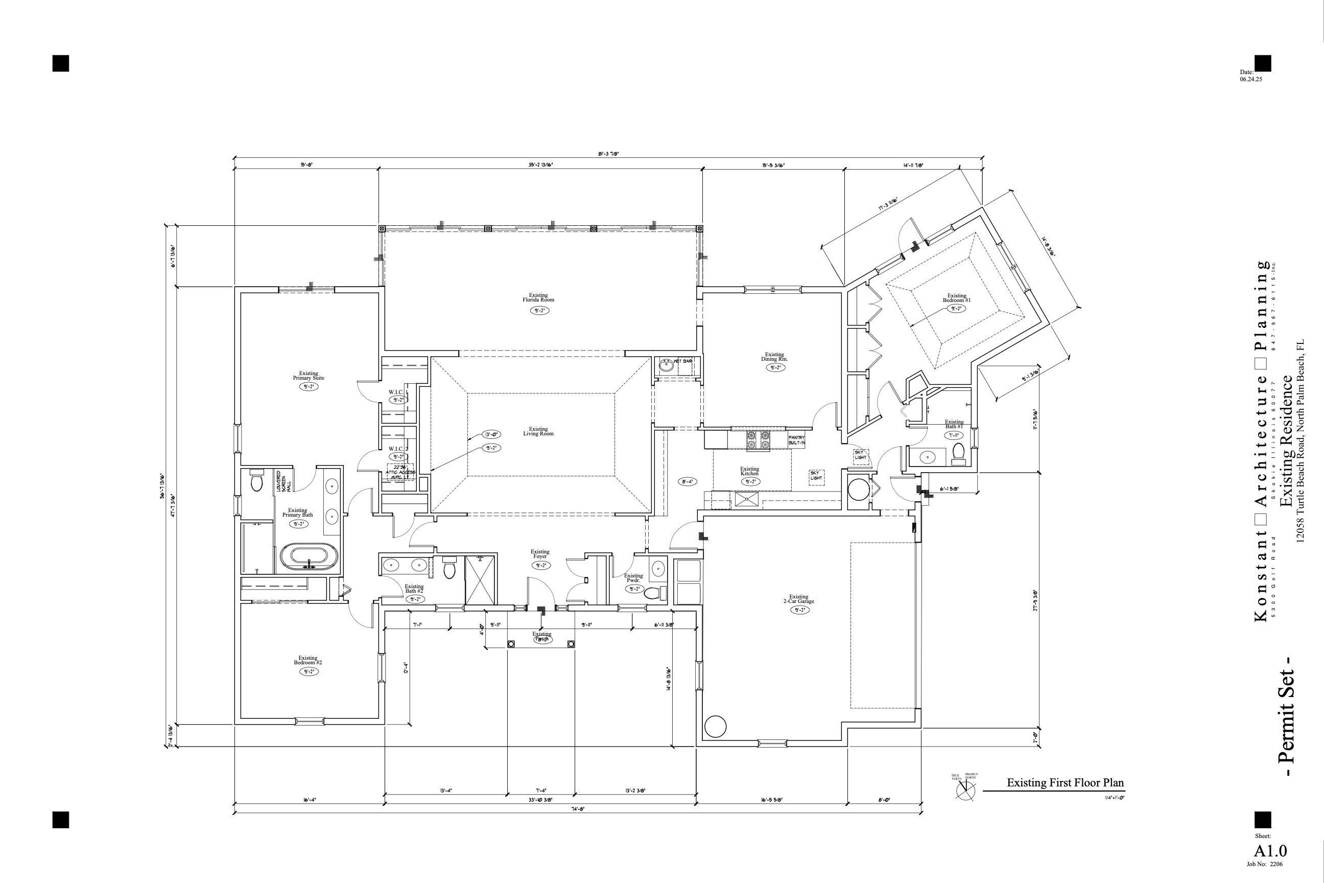 12058 Turtle Beach Road North Palm Beach, FL 33408 - Photo 48 of 48 12058 TBR Floorplan