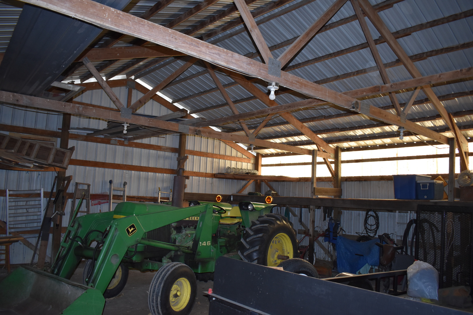 9898 East 1200 N Road Chenoa, IL 61726 - Photo 27 of 50 a view of a car parking garage