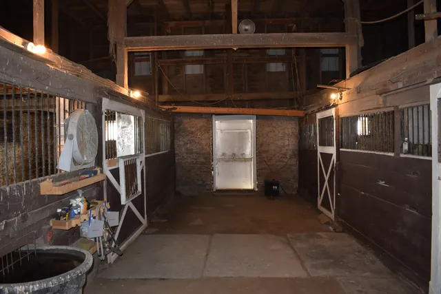 a view of a storage room