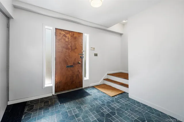 an empty room with closet