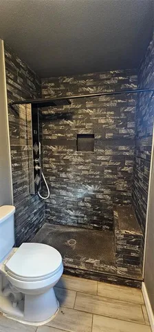 a bathroom with a toilet