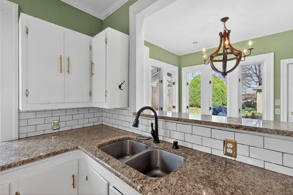 a view of an front door