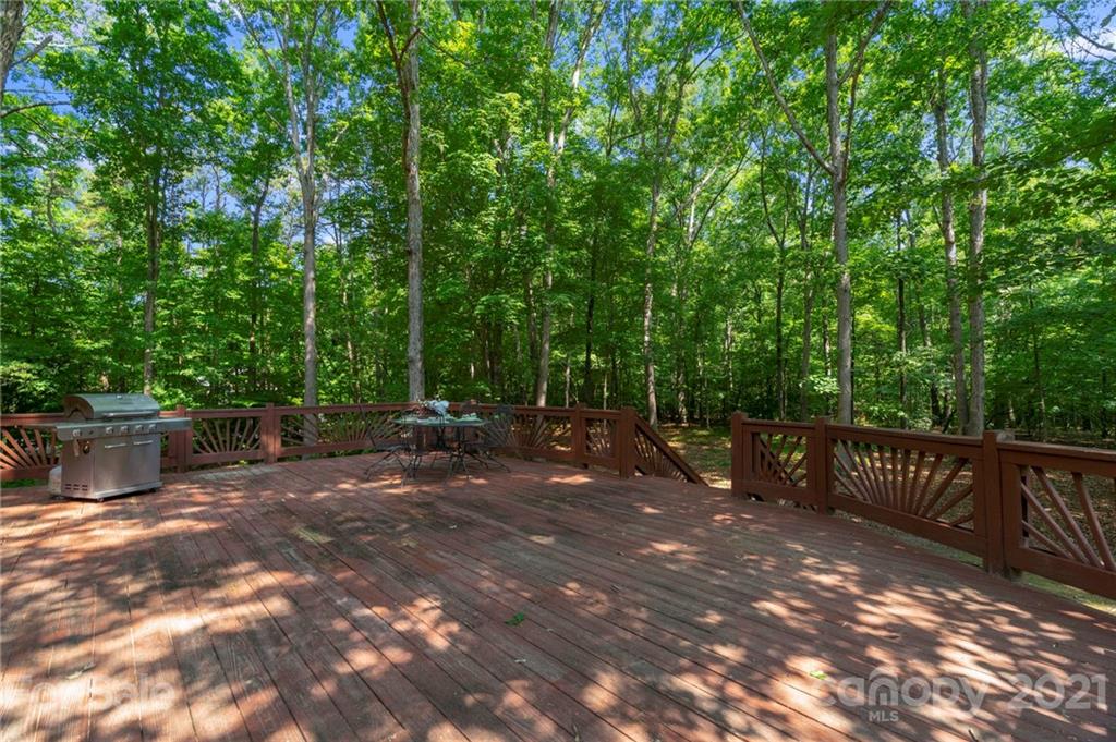 224 Raintree Drive Matthews, NC 28104 - Photo 40 of 48 a view of a backyard with trees and plants
