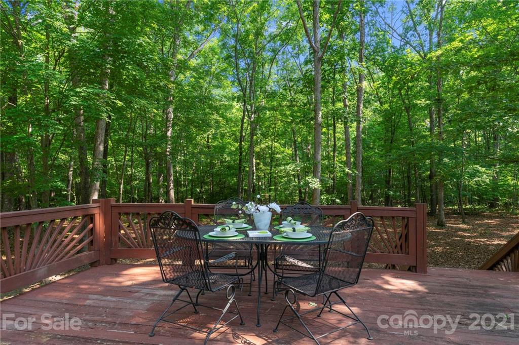 224 Raintree Drive Matthews, NC 28104 - Photo 44 of 48 a view of backyard with seating space and trees