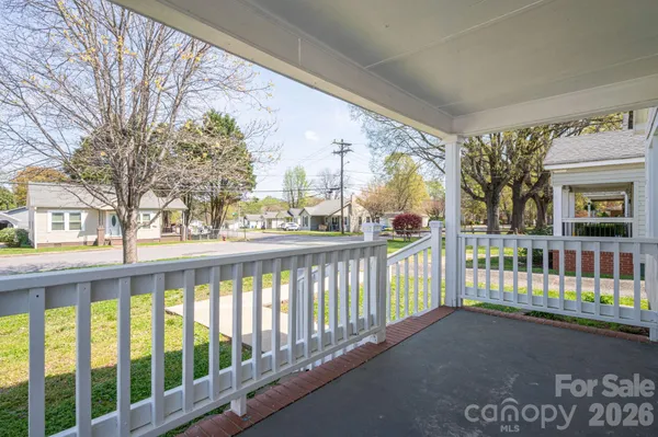 a city view from a balcony