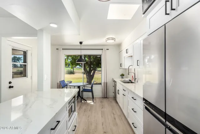 a very nice looking room with a large window