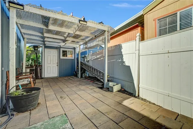 a view of porch with seating space