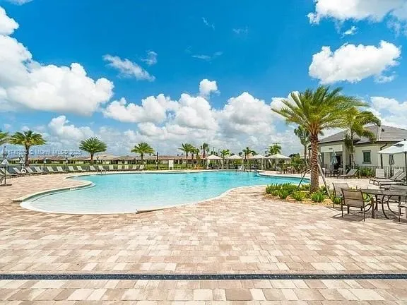a view of a lake with houses