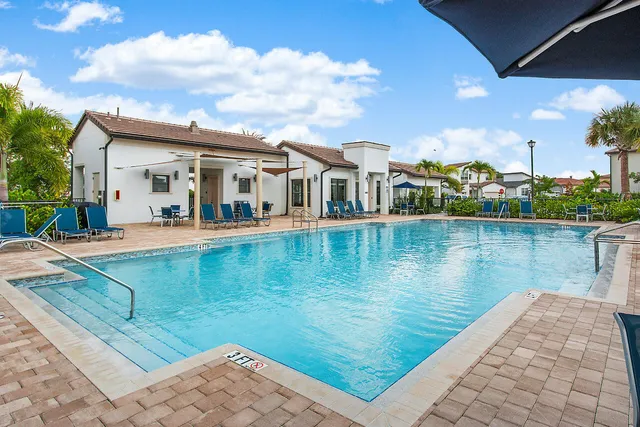 a view of a lake with a house