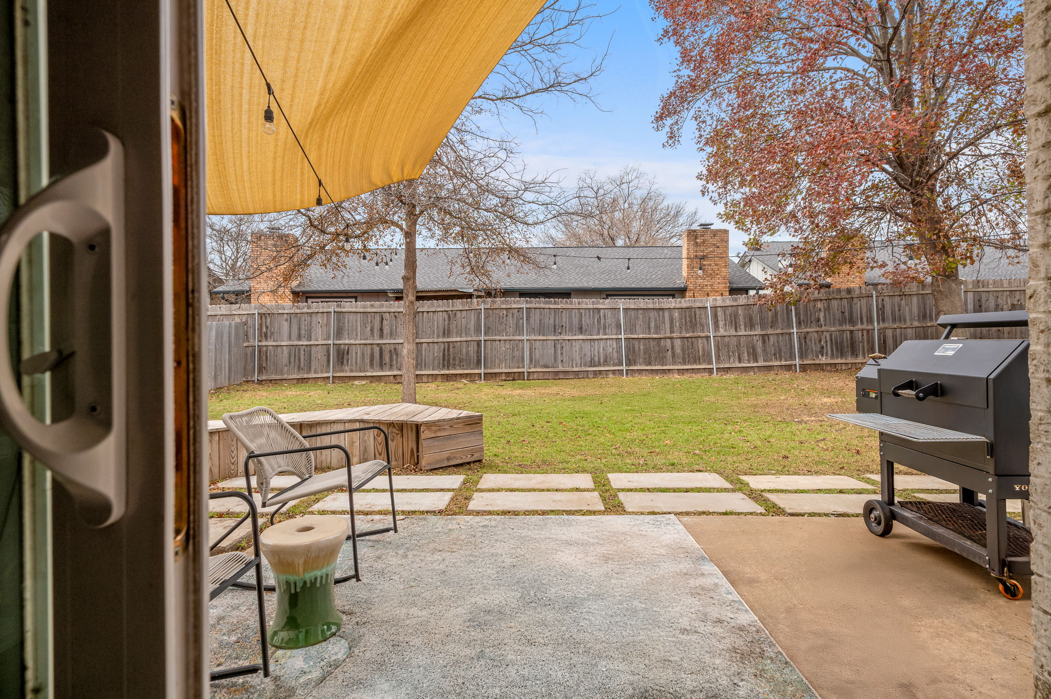 9300 Meadow Vale Austin, TX 78758 - Photo 32 of 37 Fenced backyard featuring a patio area and grilling area