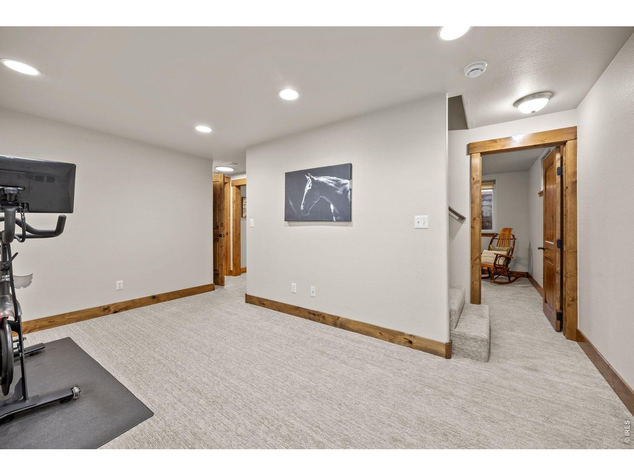 621 Wood Street Fort Collins, CO 80521 - Photo 35 of 50 a view of a livingroom with a hall and wooden floor